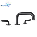 Aquacubic Black Bronze Widespread Washroom Wash Basin Bathroom Faucet